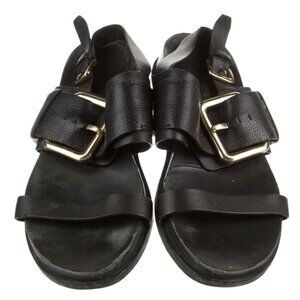 9.5 Sigerson Morrison Leather Black Strap Sandals